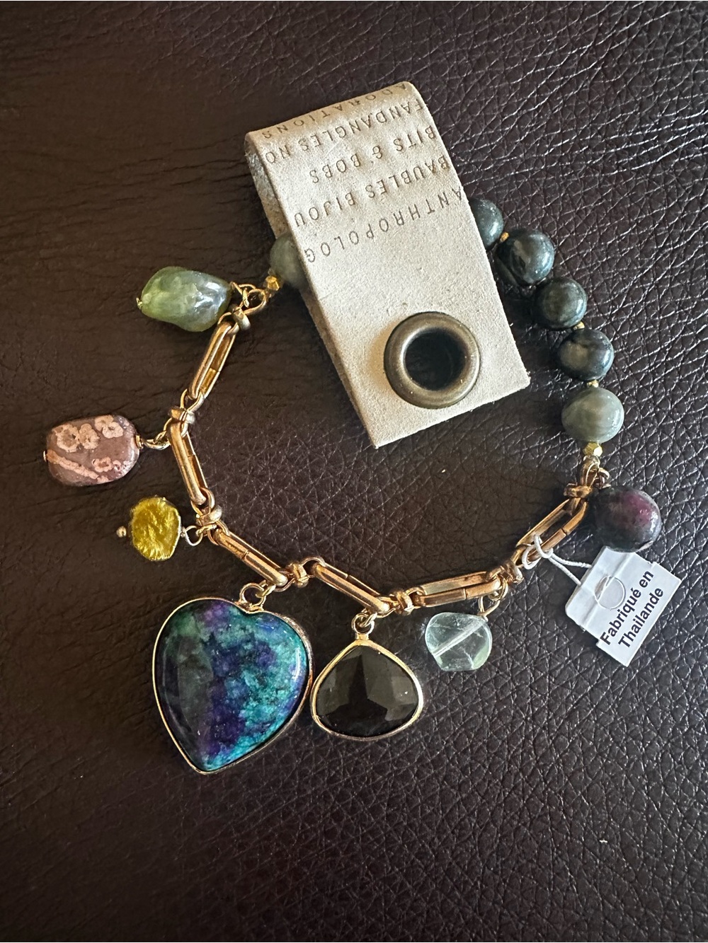 NWT Anthropologie colorful heart  Bracelet